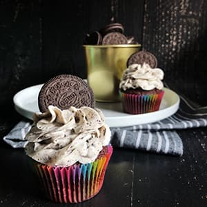 Chocolate Oreo cupcake